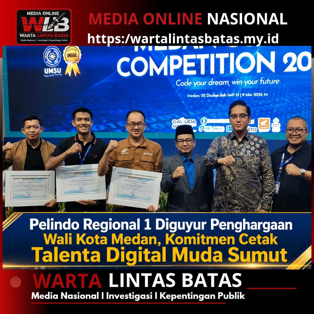 Pelindo Regional 1 Diguyur Penghargaan Wali Kota Medan, Komitmen Cetak Talenta Digital Muda Sumut.